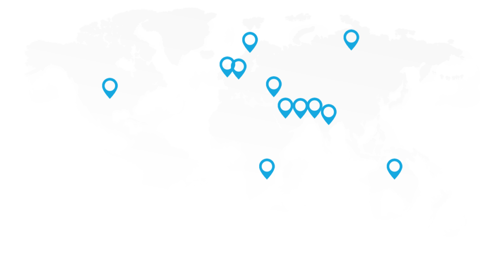 TPS branches located in World Map